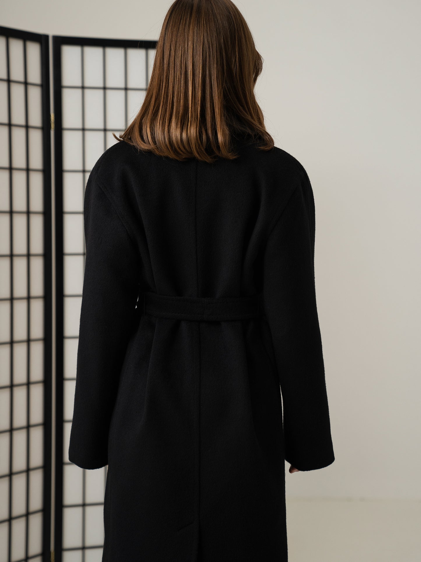 Black Long Wool Coat
