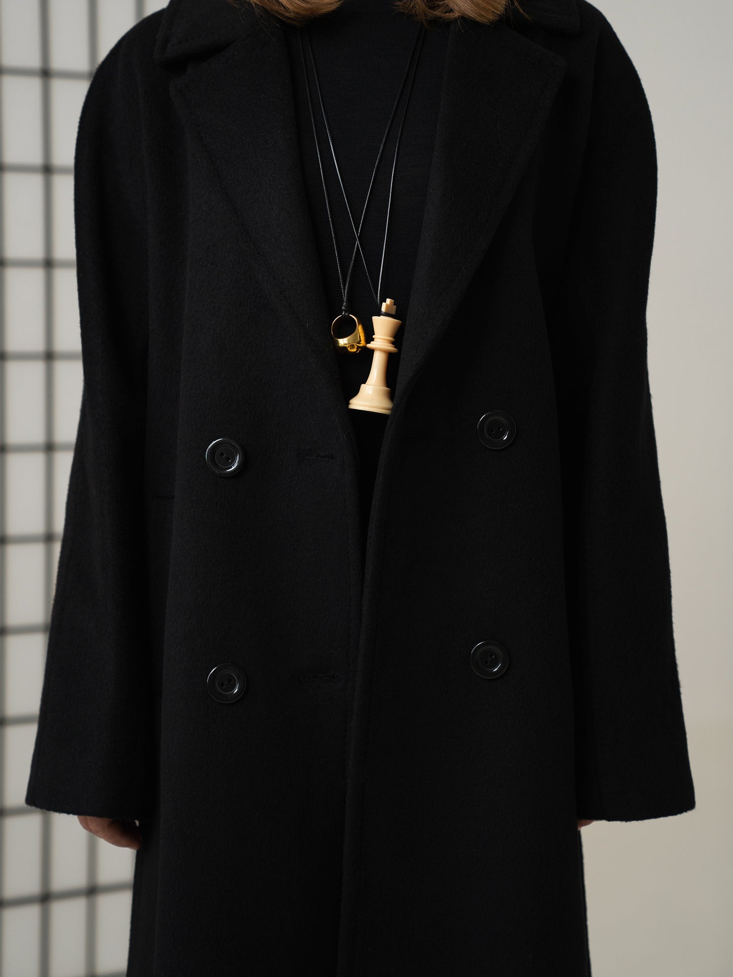 Black Long Wool Coat